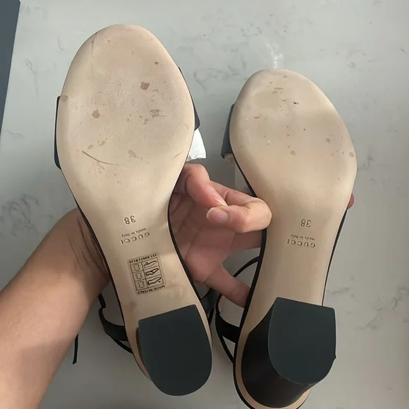 Black Gucci Miro Horsebit Heels Size 38 - Picture 8 of 13